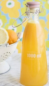 Bottle of orange concentrate